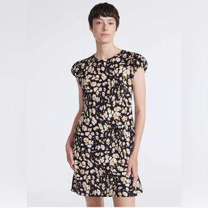 Scoop Women’s and Women’s Plus Tie Back Mini Dress with Sleeves Sizes XS 0-2